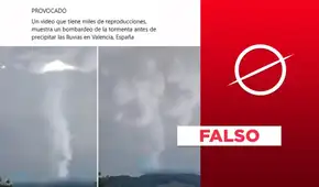 Video no muestra un “bombardeo de tormenta” que provocó lluvias en Valencia, España