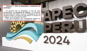 Teletrabajo obligatorio los días 11, 12 y 13 de noviembre por APEC 2024: ¿a quiénes aplica esta medida?