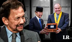 Rafael López Aliaga condecora a Sultán de Brunei al mismo estilo que Dina Boluarte: entregó llaves de la ciudad