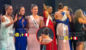 Filtran conmovedor video de Tatiana Calmell llorando tras perder en Miss Universo: sus compañeras la consuelan