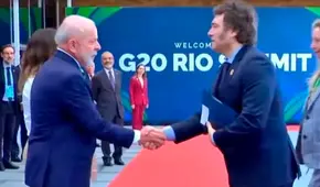 Tenso encuentro: Lula da Silva y Javier Milei se estrechan la mano por primera vez en el G20 de Brasil