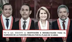 Piden destitución de cuatro miembros del TC por resolver contra los intereses del Congreso Piden destitución de cuatro miembros del TC por resolver contra los intereses del Congreso