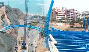 Así avanzan las obras del megapuente que unirá a Miraflores y Barranco: estaría lista antes del 2025