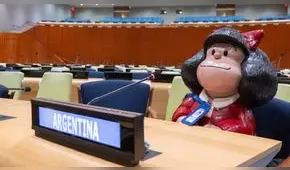 Mafalda: a sus 60 años cumplió el sueño de visitar la ONU