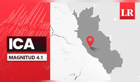 Temblor de magnitud 4,1 remeció Ica hoy, según IGP