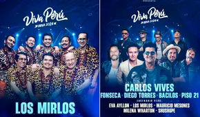 ¡Orgullo peruano! Los Mirlos compartirán escenario con Carlos Vives, Fonseca, y más artistas en festival Viva Perú 2024