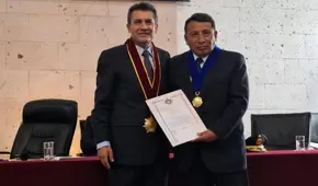 Presidente de la Corte Superior de Justicia de Arequipa recibe reconocimiento de Colegio de Abogados de Arequipa