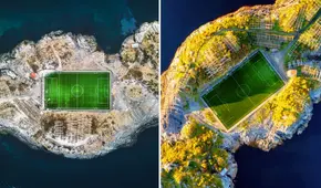 El impresionante estadio ubicado en 'el fin del mundo': es el más remoto del planeta y esta rodeado de rocas y agua