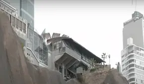 Peligro en Miraflores: alertan derrumbe de terraza en restaurante por filtraciones en acantilado de la Costa Verde