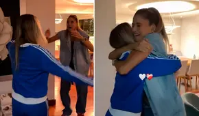 Anna Carina Copello rompió en llanto por conmovedor reencuentro con su hija tras 4 meses sin verla