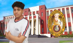 Escolar de SJL cumplió el sueño de su padre al lograr ocupar el tercer puesto en examen de admisión de la UNI: ''Quiero que esté orgulloso''