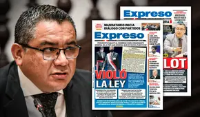 Juan José Santiváñez sería el apoderado del Diario Expreso: omitió información en su declaración jurada, afirma IDL