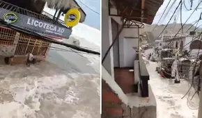 Oleaje anómalo inunda locales en playas de Lobitos, en Piura: piden evacuar litorales para evitar tragedias