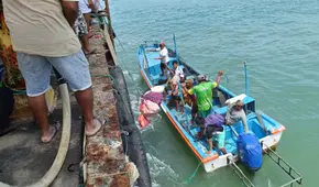 Pescadores regresan con sus familias tras estar varados 3 días en el mar por oleajes anómalos: "Lloré y le pedí a Dios"
