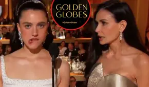 Demi Moore y Margaret Qualley recrean escena de 'La sustancia' en los Globos de Oro 2025: "Es mi semana"