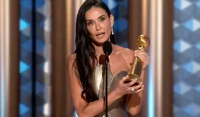 Demi Moore y su potente discurso tras ser premiada en los Globos de Oro 2025: “Llevo 45 años en esto y es la primera vez que gano”