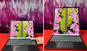 Lanzan la primera laptop con pantalla enrollable: se expande verticalmente al oprimir un botón
