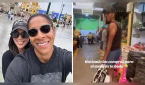 Leyla Chihuán 'alista' preparativos para su boda con Abril Cárdenas y hacen compras en el mercado: "Mientras llega el canje"