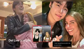 Fiorella Cayo recibe romántica sorpresa de tiktoker Yun tras coqueteos en vivo: "Solo viajé para verte"