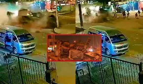 Retroexcavadora pierde el control a gran velocidad en Jicamarca: grupo de personas salvó de morir