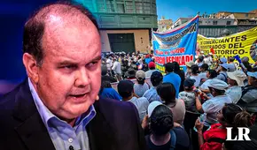 Comerciantes protestan contra López Aliaga ante 'desalojo': piden negociar plan de recuperación del Centro Histórico