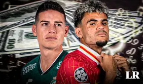 James Rodríguez ganará millones más que en España y casi el doble que Luis Díaz en Liverpool