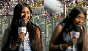 Reportera de SportsCenter esquivó pelotazo en vivo durante el amistoso Colo Colo vs. Racing: "¡Pensé que iba a cabecear!"