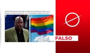 Michael Jordan no propuso prohibir la bandera LGBT de los deportes y el sistema escolar en Estados Unidos