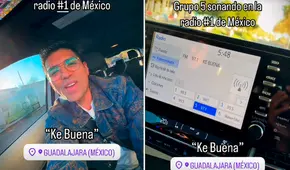 Canciones del Grupo 5 de Perú suenan en la radio número 1 de México y Christian Yaipén se emociona: “En México amamos su música”