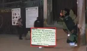 SJL: delincuentes dejan explosivo y carta extorsiva frente al penal 'Castro Castro'