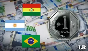 Sol peruano es la nueva 'moneda suiza' de Sudamérica: ¿cuánto vale S/1 en Brasil, Bolivia, Argentina y demás países América del Sur?