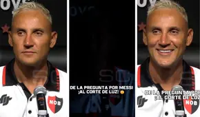 Keylor Navas vivió insólito momento en Argentina: se apagó la luz en plena presentación en Newell's