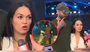 Angie Arizaga hizo fuerte reclamo a Peter Fajardo por reto extremo a Jota Benz: "Escúchame, tenemos un hijo"