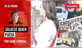 Sálvese quien pueda, por Jaime Chincha