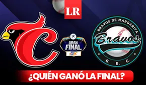 Quién ganó la Final LVBP 2024-25 HOY: resultado del juego 6 entre Cardenales vs Bravos en Barquisimeto