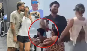 Gino Assereto y 'Majo con sabor' son captados en la playa tras publicar su primera foto juntos