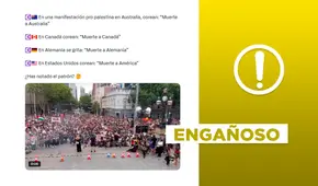 Este video no muestra una manifestación pro Palestina en Australia en enero de 2025