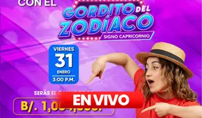 Lotería EN VIVO Gordito del Zodiaco HOY, 31 de enero: mira aquí los resultados de la Lotería Nacional de Panamá vía Telemetro