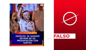 Es falso que Neymar haya sufrido una lesión en su presentación con Santos