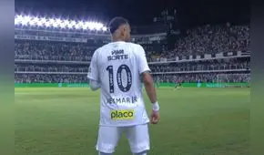 Neymar volvió a jugar con Santos tras de 12 años: astro brasileño ingresó en medio de una gran ovación