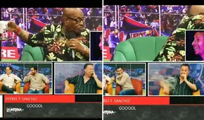 Elejalder Godos se exaspera y arroja agua a panelista tras empate de Alianza Lima contra Nacional: “No pues”