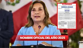Nombre del año 2025, según El Peruano: revisa aquí la denominación oficial para qué se utiliza en nuestro país
