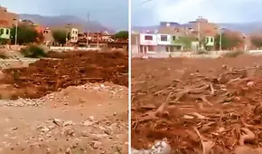 Impresionante huaico en Nasca: el video del momento exacto del desborde del río Tierras Blancas que alarma a la población