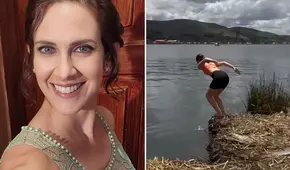 Emilia Drago se lanzó al lago Titicaca y sorprende a usuarios: “Ni los puneños”