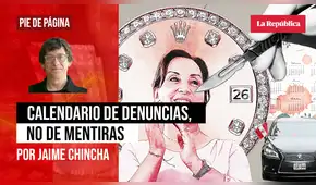 Calendario de denuncias, no de mentiras, por Jaime Chincha