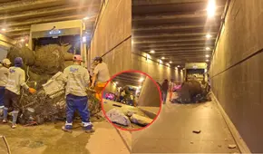 Cae parte de la estructura de bypass en SJM: incidente impidió el pase de unidades de transporte público