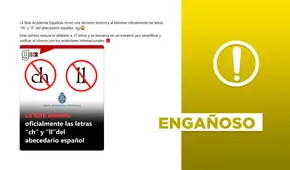 La RAE no eliminó las letras "ch" y "ll" del abecedario en 2025