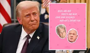 La Casa Blanca de Trump comparte polémico mensaje por San Valentín donde amenaza a inmigrantes: "Ven aquí y te deportaremos"