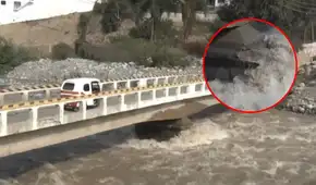 Puente Caracol construido hace más de 20 años en Chosica en riesgo de colapso por lluvias: "Vienen, lo pintan y se van"