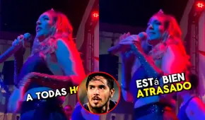 Tilsa Lozano confronta a fanático que le recordó al 'Loco' Vargas en pleno show en vivo: "Estás bien atrasado, hue..."